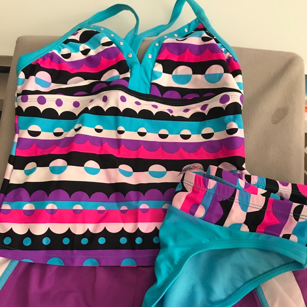 Girls 3 piece bathing suit